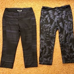 Set of 2 workout capris